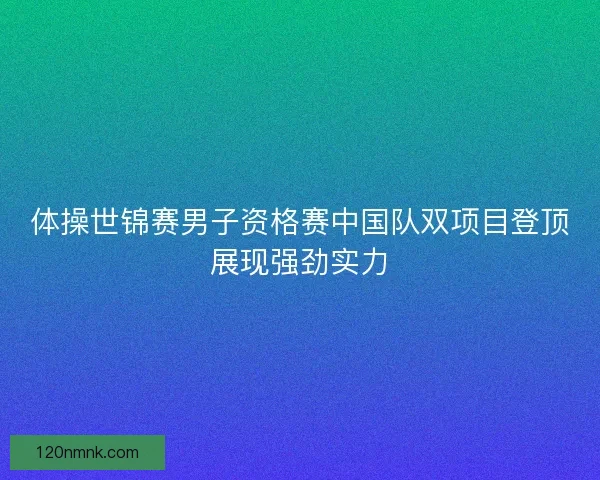 体操世锦赛男子资格赛中国队双项目登顶展现强劲实力